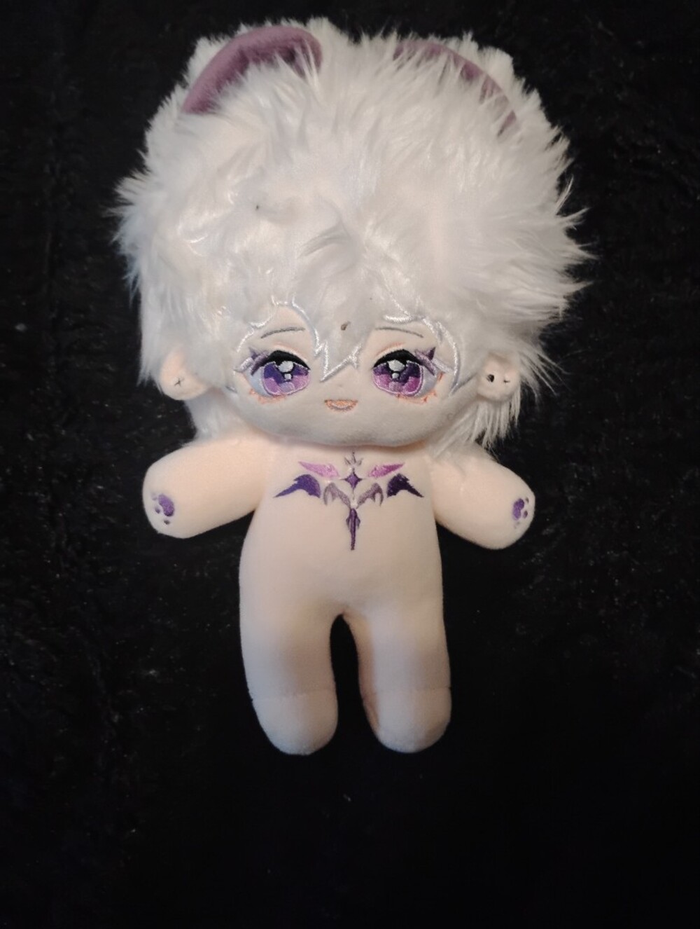 Plush Fantasy Doll - White with Purple Details